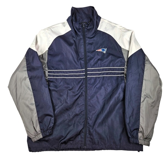 Reebok Other - Reebok NFL New England Patriots Windbreaker Jacket Men's Size L Navy Blue